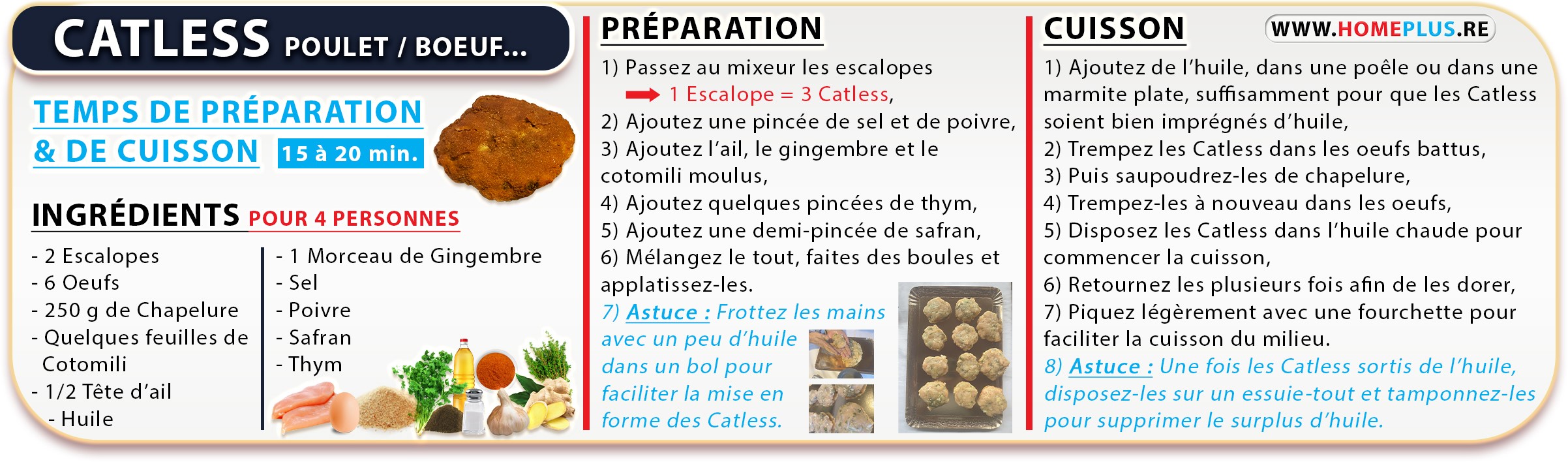 RECETTE - CATLESS